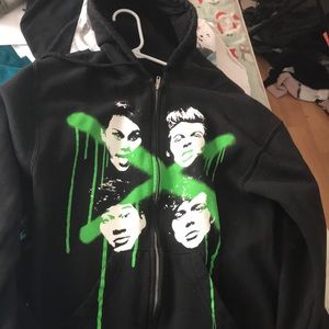 5sos zip up hoodie